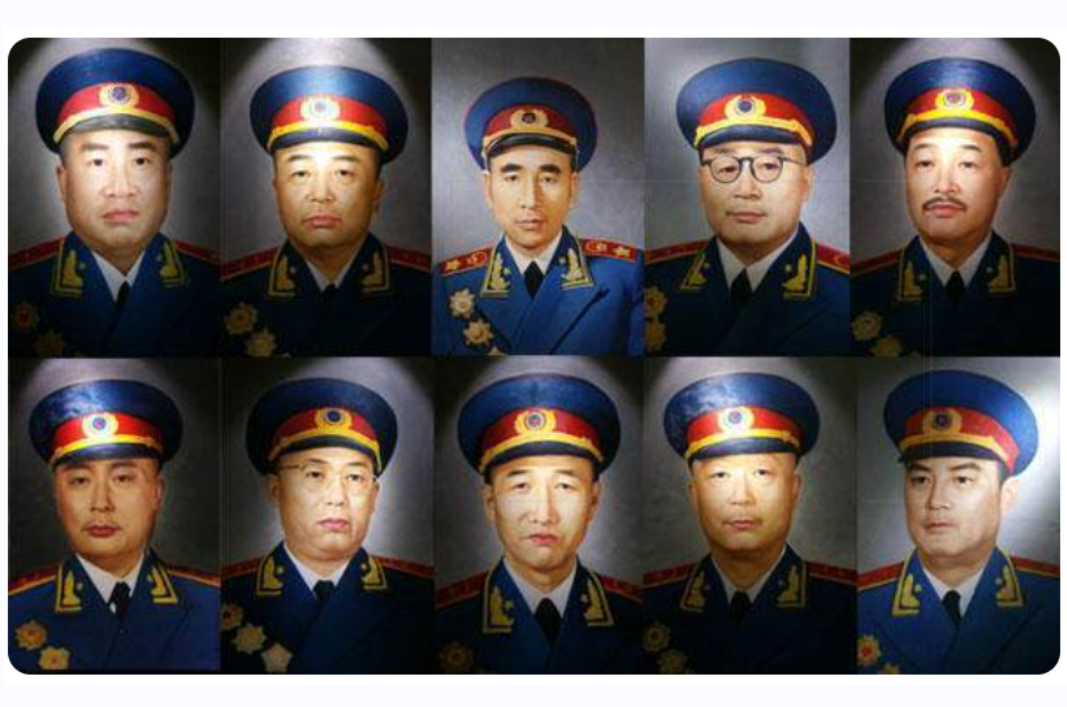 从十大元帅的代表性来看:他们代表了最广泛的军队范围