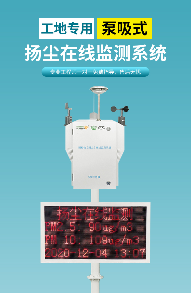 施工現場揚塵危害大，揚塵在線監測系統來幫忙