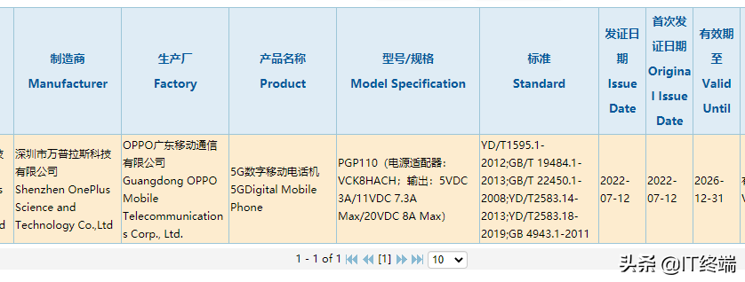 一加10T曝光，16GB大内存加150W超级快充，骁龙8+Gen1加持