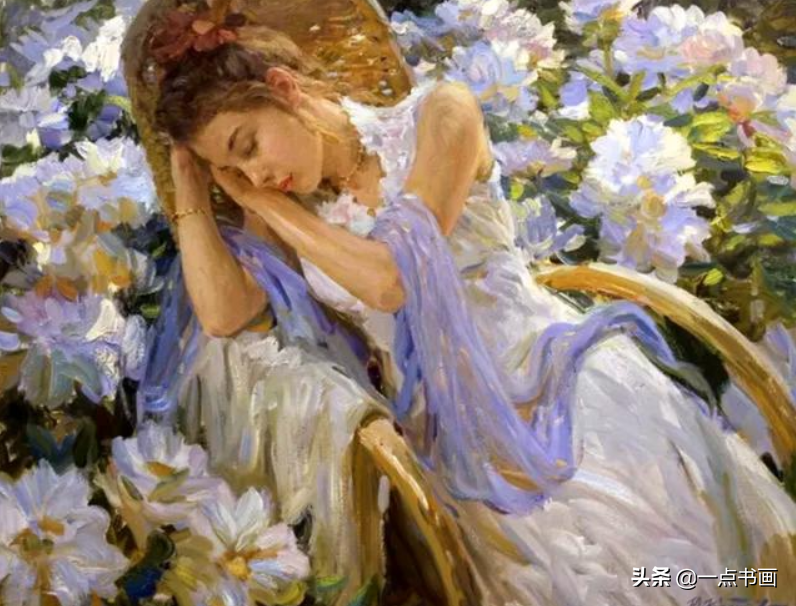 俄罗斯 克罗托夫油画中的女郎，真是风情万种