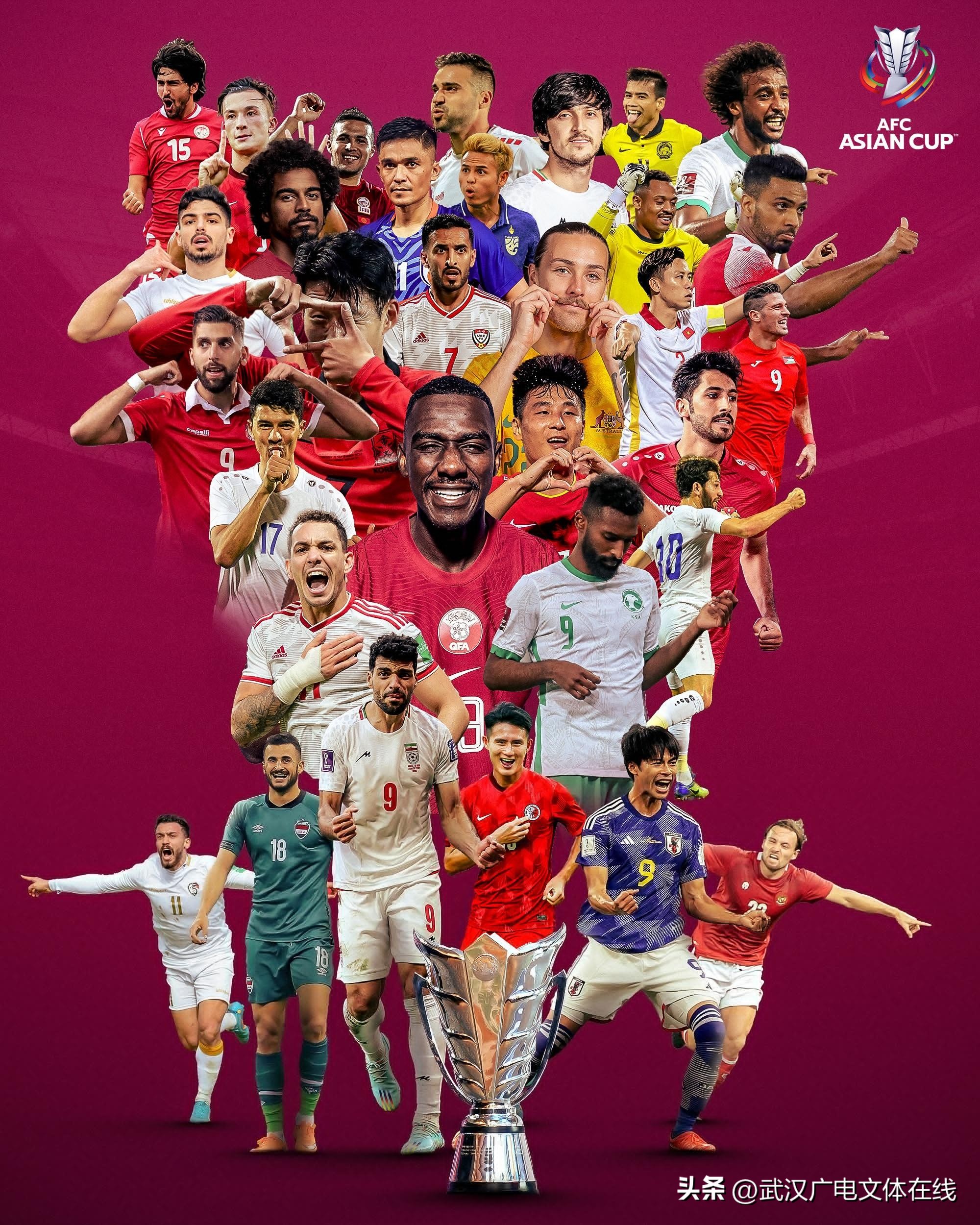 亚洲杯抽签结果出炉！ 2024年1月决战卡塔尔