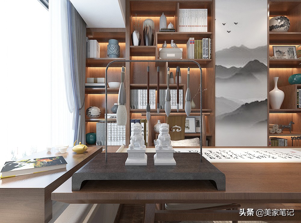 将130㎡精装房改造新中式，优雅又有韵味，仅凭阳台就惊艳全小区