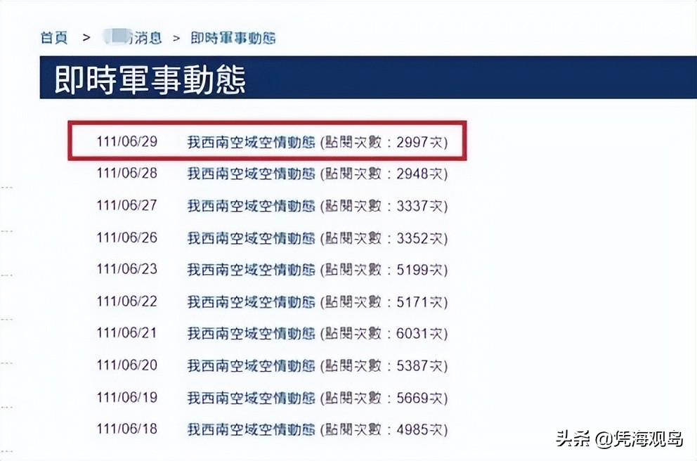 解放軍7天未繞台巡航，台軍慌了，台媒炒作：非常罕見