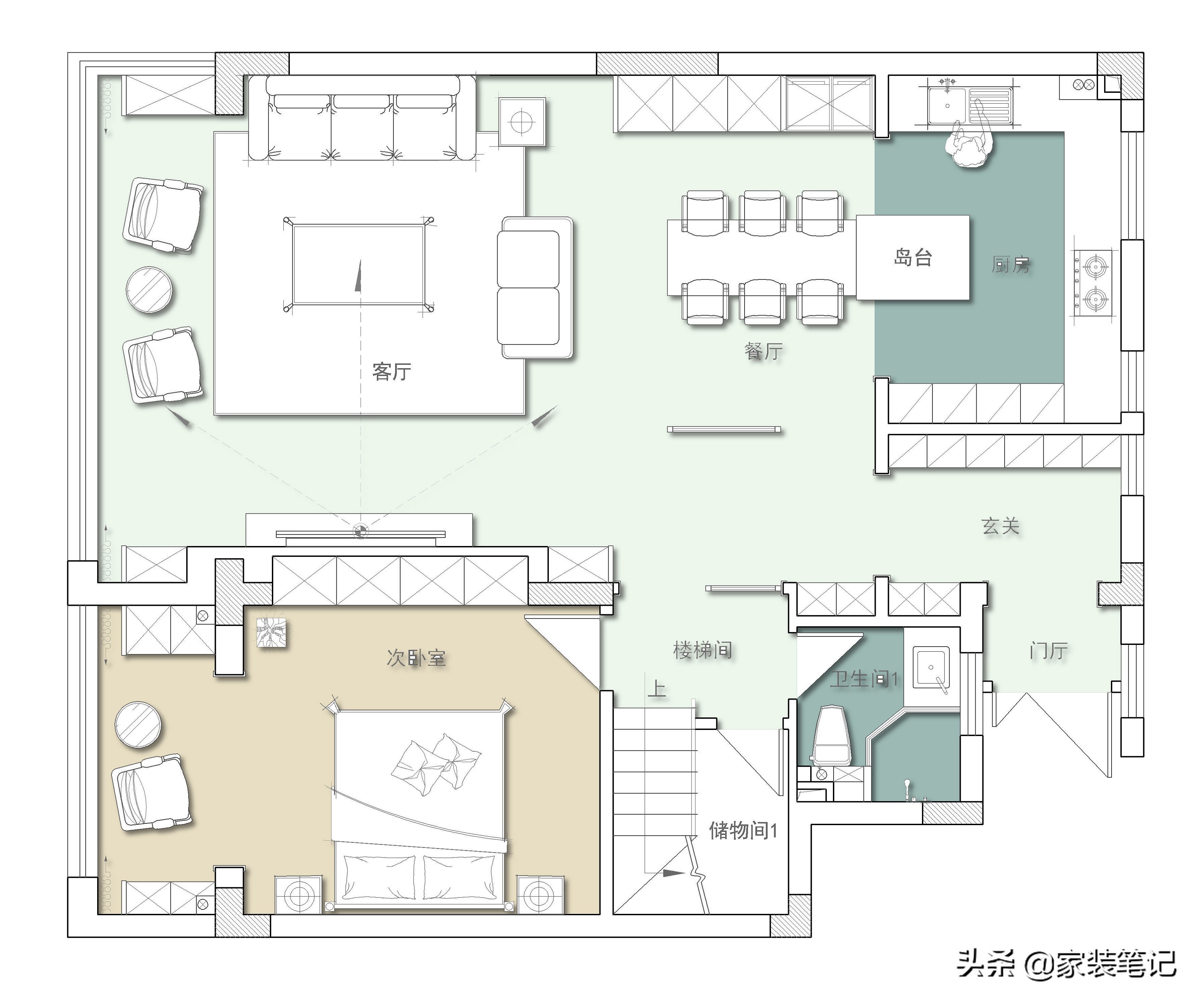 90后深漂回老家长沙买200㎡复式楼，装中式风，客厅大气又有意境