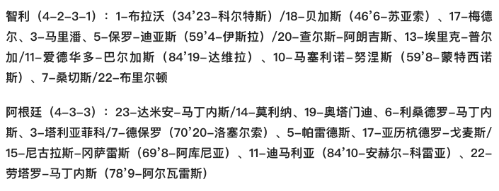 阿根廷vs智利(世预赛-迪马利亚世界波劳塔罗建功 阿根廷2-1智利 连续28场不败)