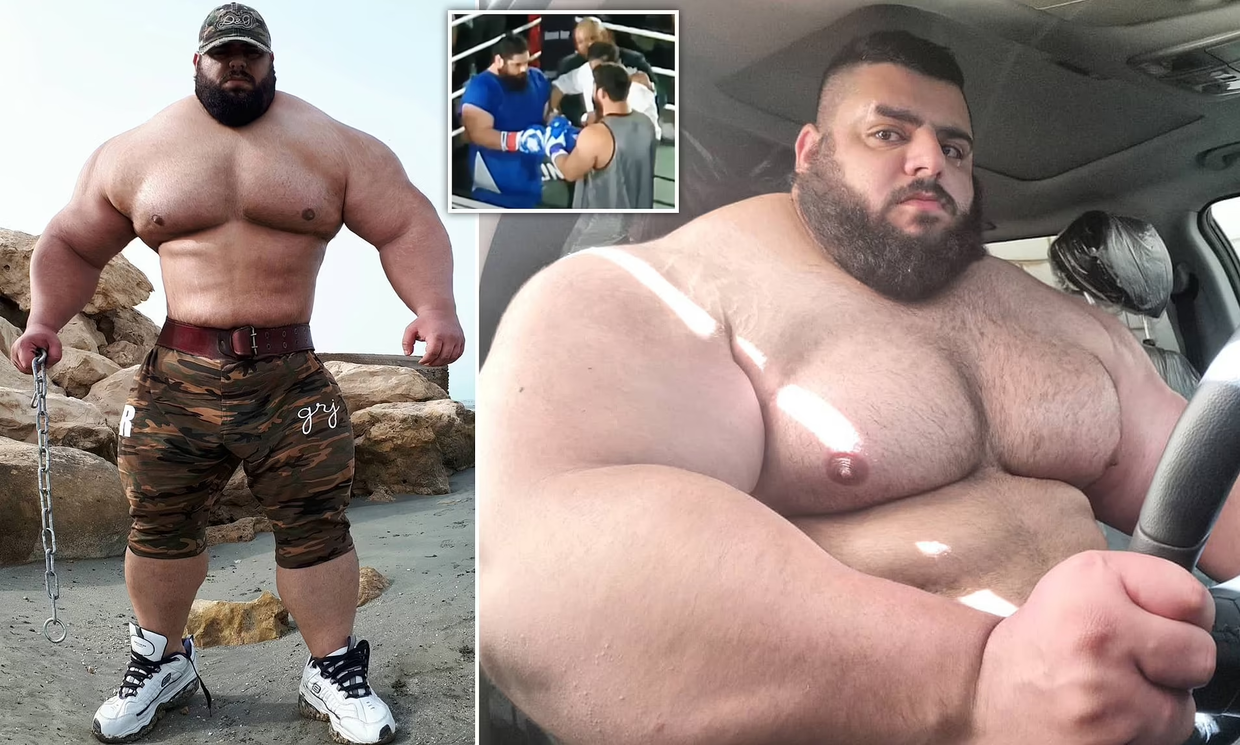 然而电影外,却也有人真的"练"成了这样的身材.超级健壮