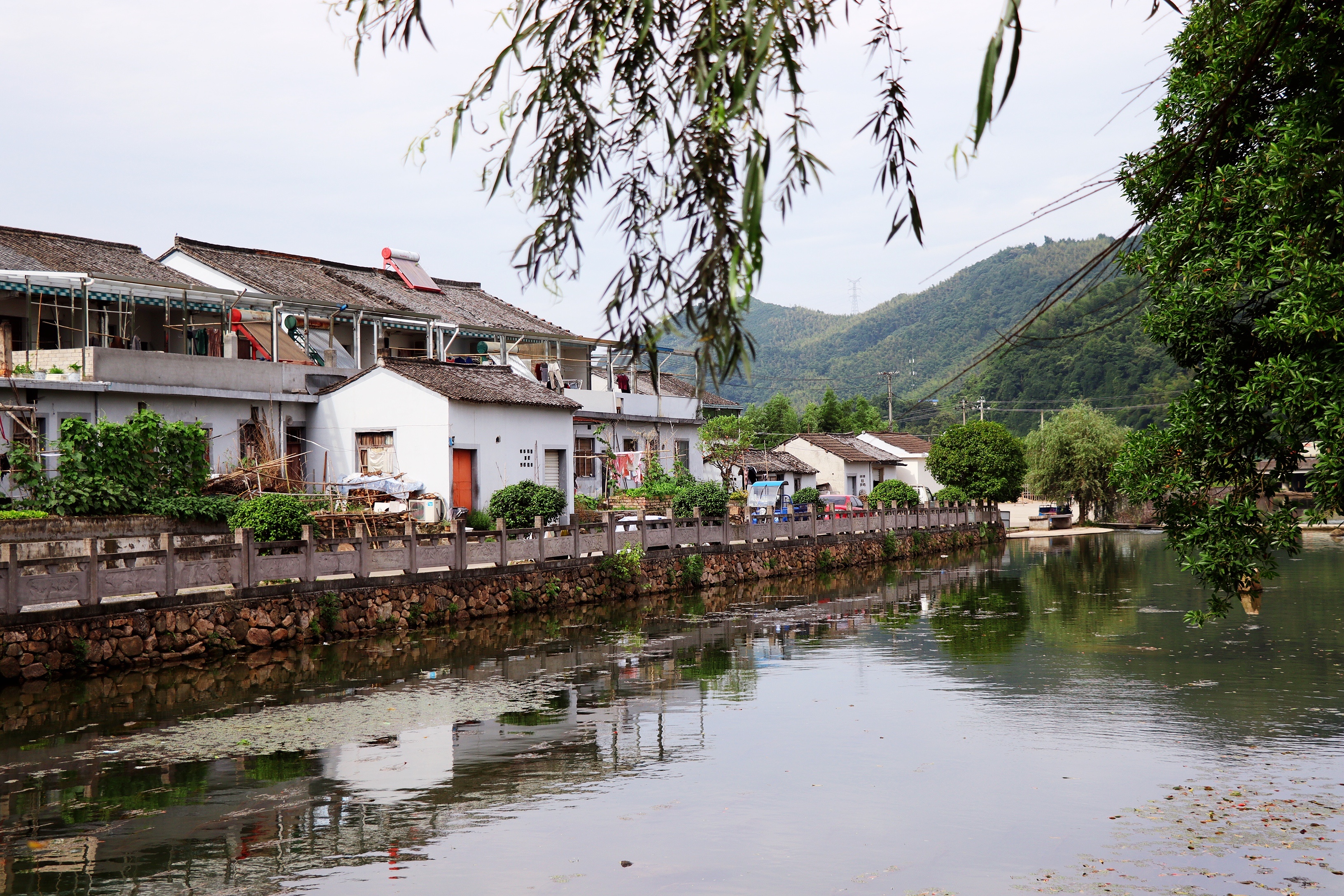 宁波剡溪畔这个古村依山傍水，溪上风景秀丽，竟是夏季玩水胜地