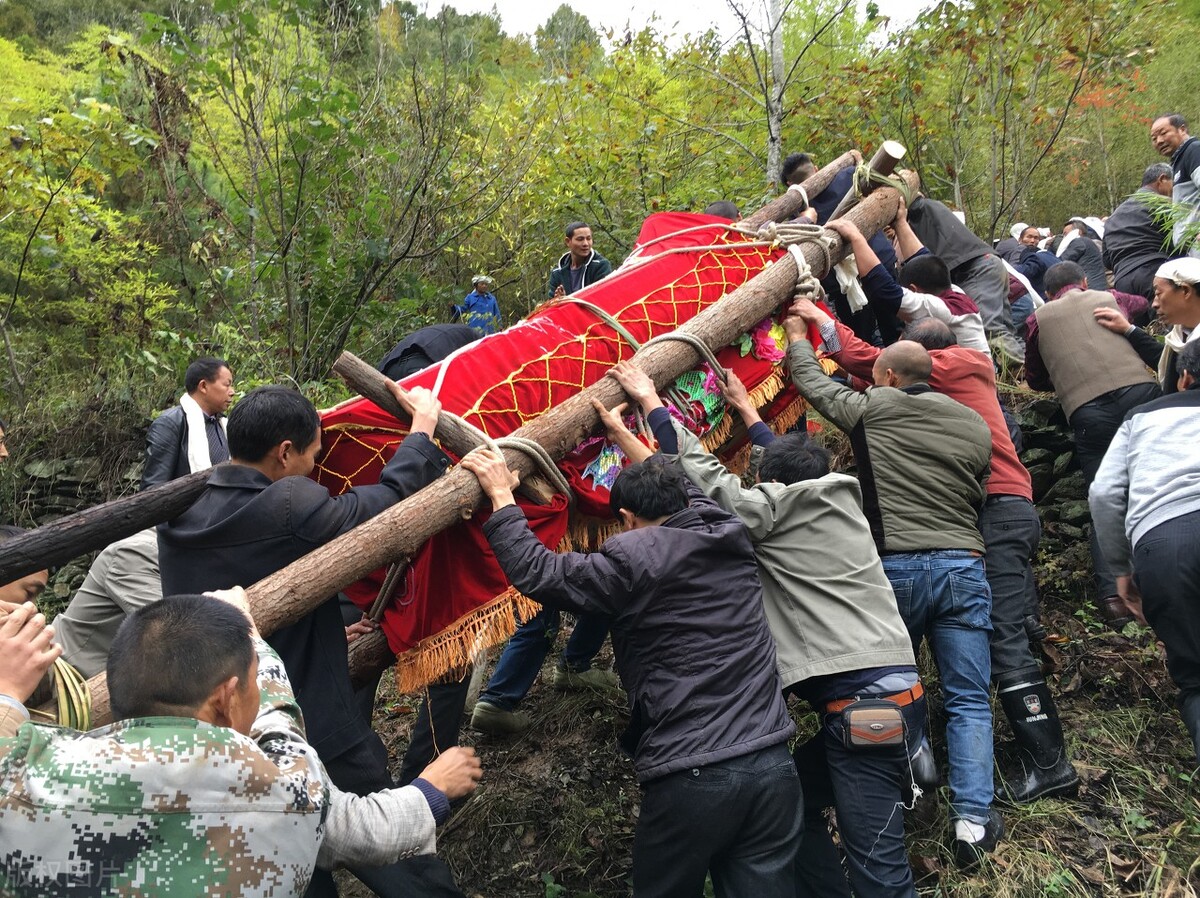 陕西农村土葬礼图片