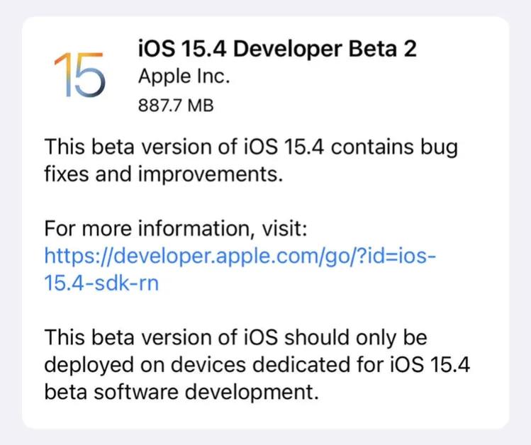 苹果官网上架2000元档官翻iphone/ios15.4 Beta2发布