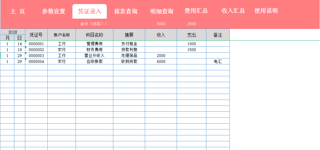 现金日记账格式,现金日记账格式图片