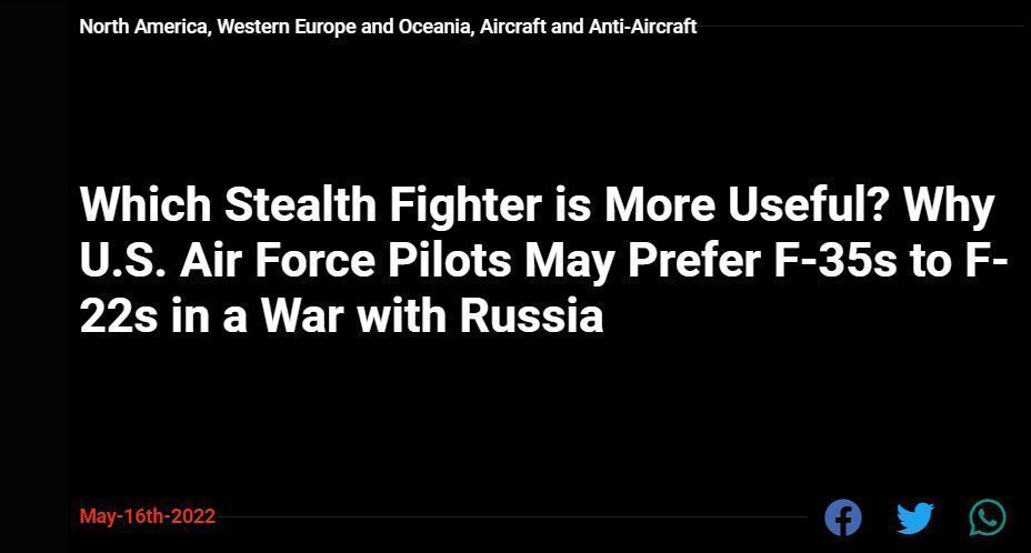 �����������Ա��F22�Ѿ�����Ǽ�20�Ķ��֣�ֻ��F35�ܶԿ���20