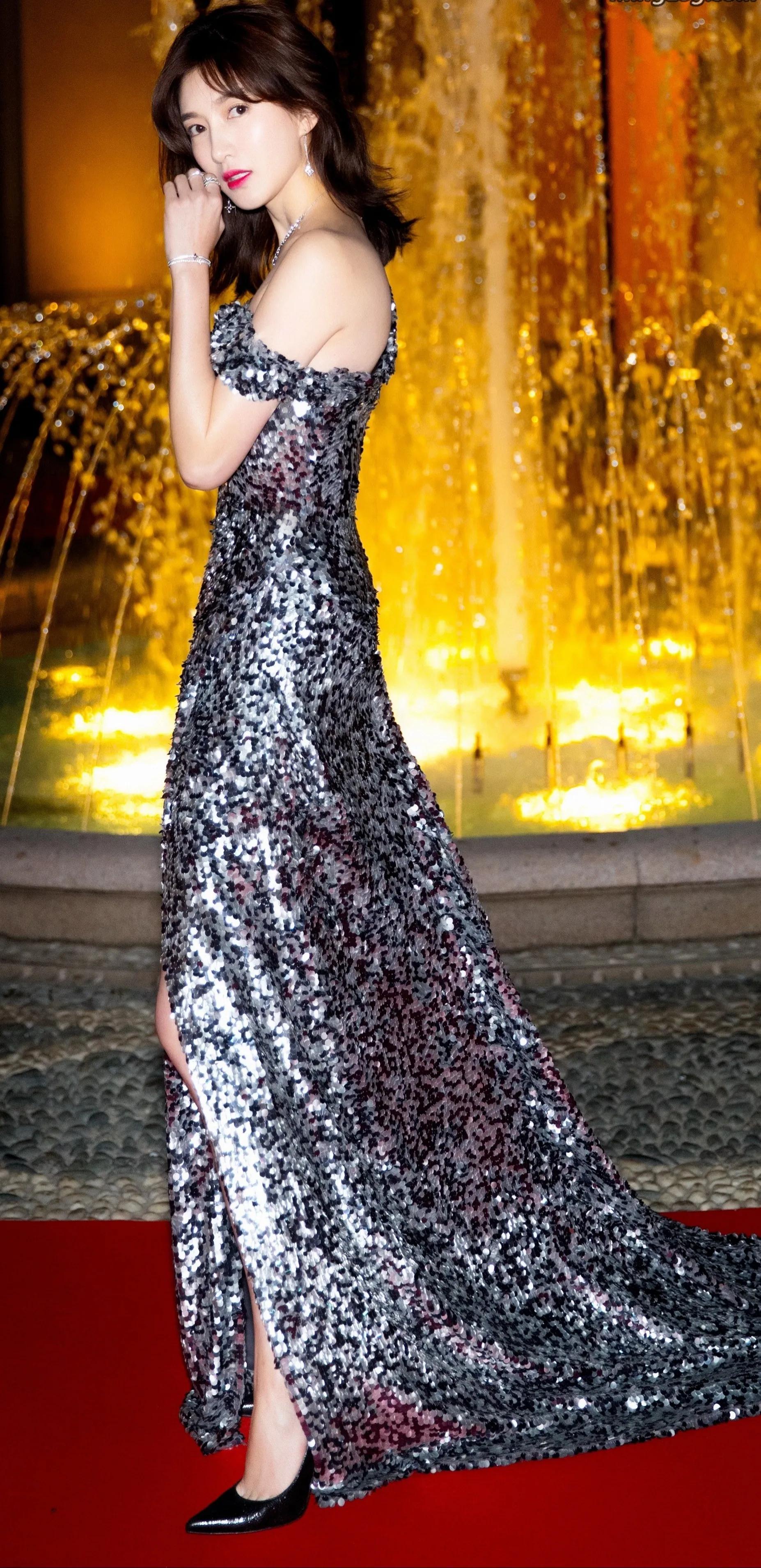 阚清子和江疏影同穿礼服，男的可能比较喜欢阚清子