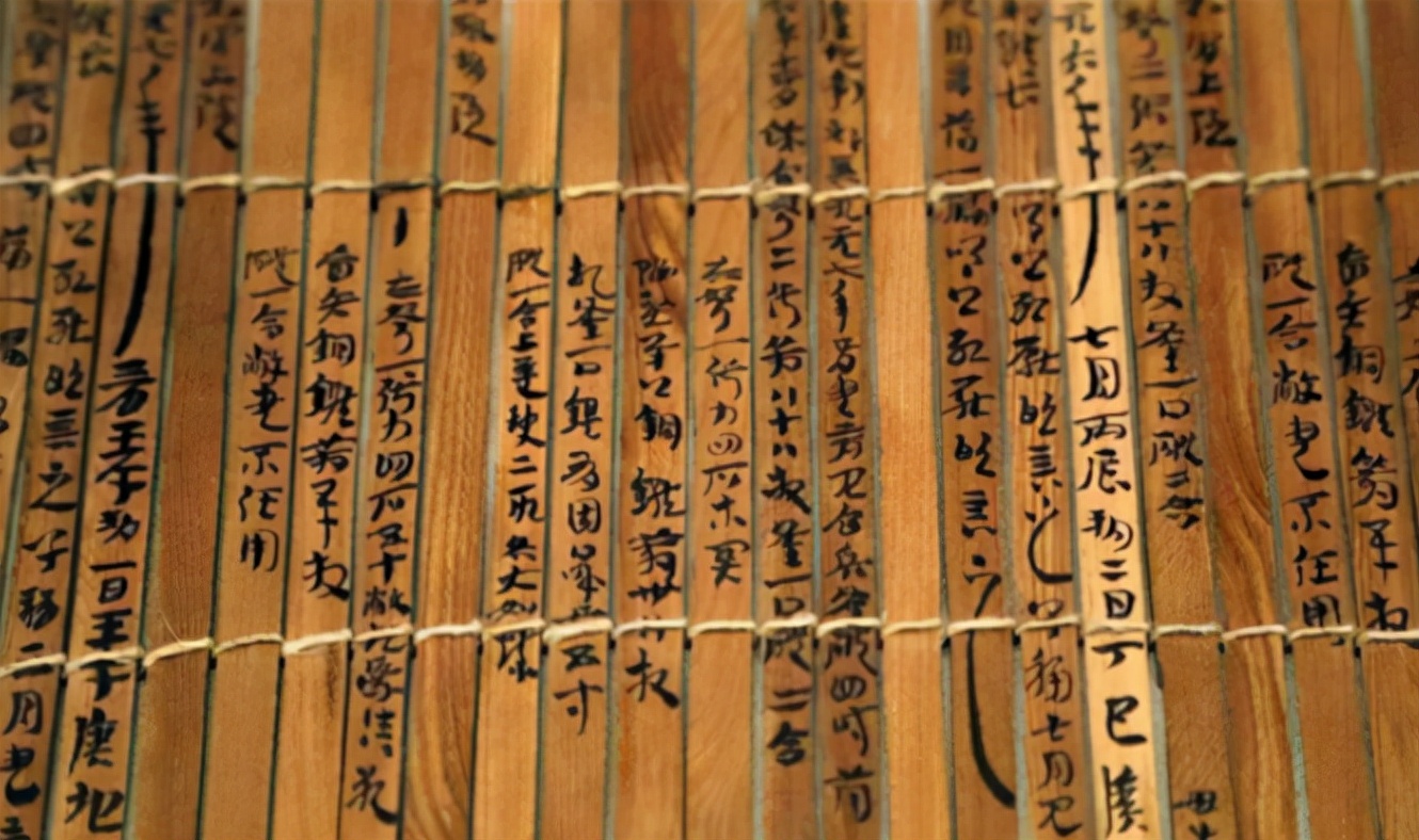 竹简图片(1分钟带你了解古代竹简的样子)