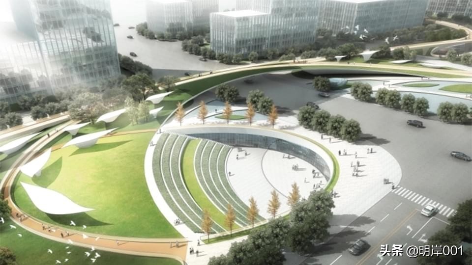 明岸：城市文化广场景观设计方案