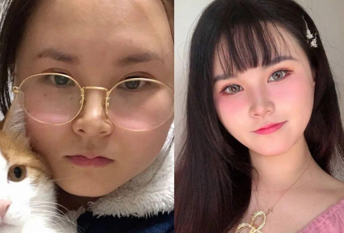 高中大学对比照丑变美（大一到大四）