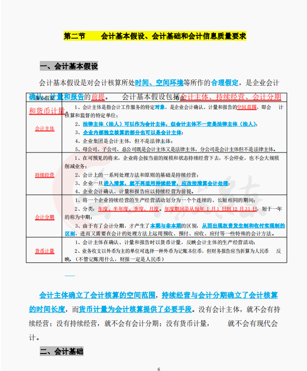 2022年初级会计备考三色笔记，人人一份，收藏学习考试不迷路