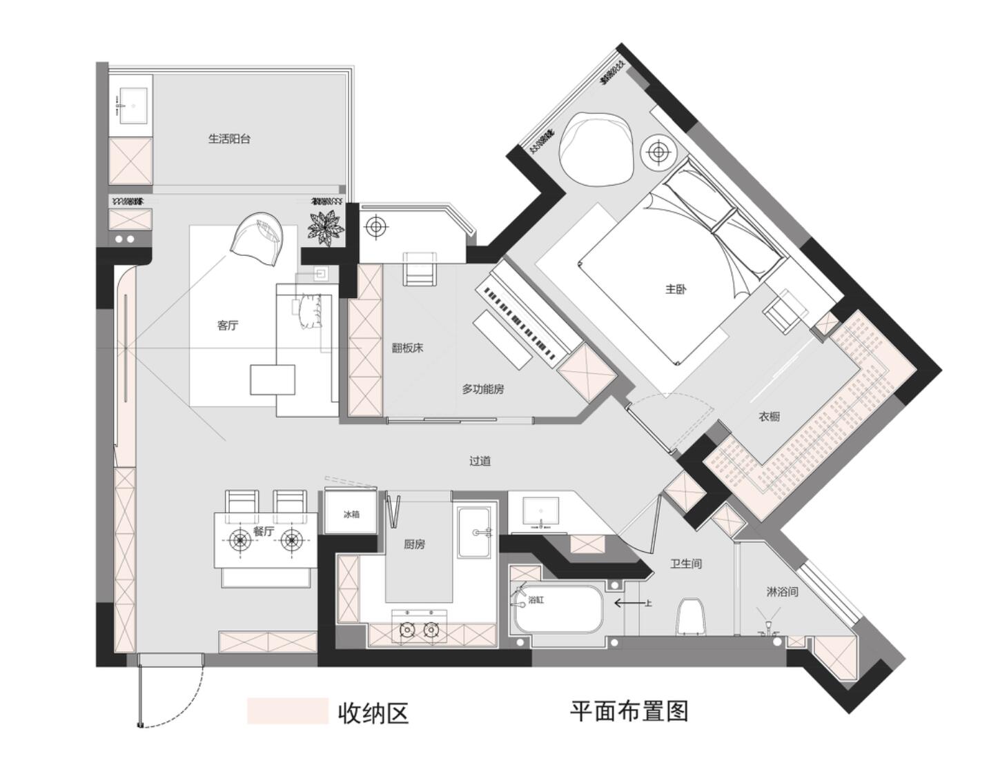 不愧是家居博主的家！70㎡“烂户型”，改造后，骨子里都透着温馨