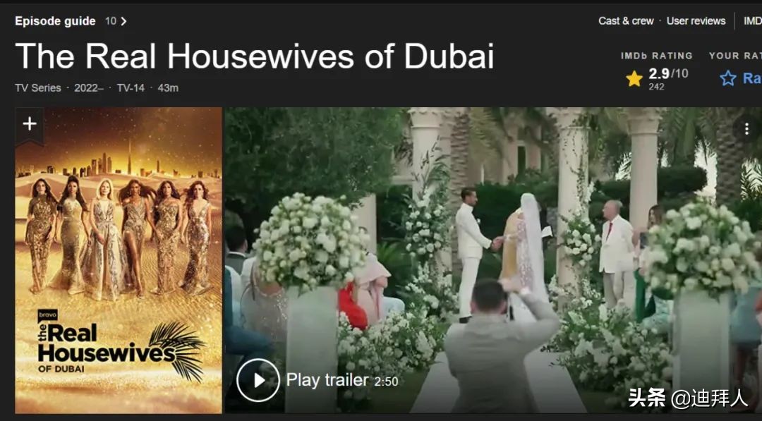 真人秀《迪拜娇妻》开播，贵妇炫富撕逼是亮点，被阿联酋人喷很惨