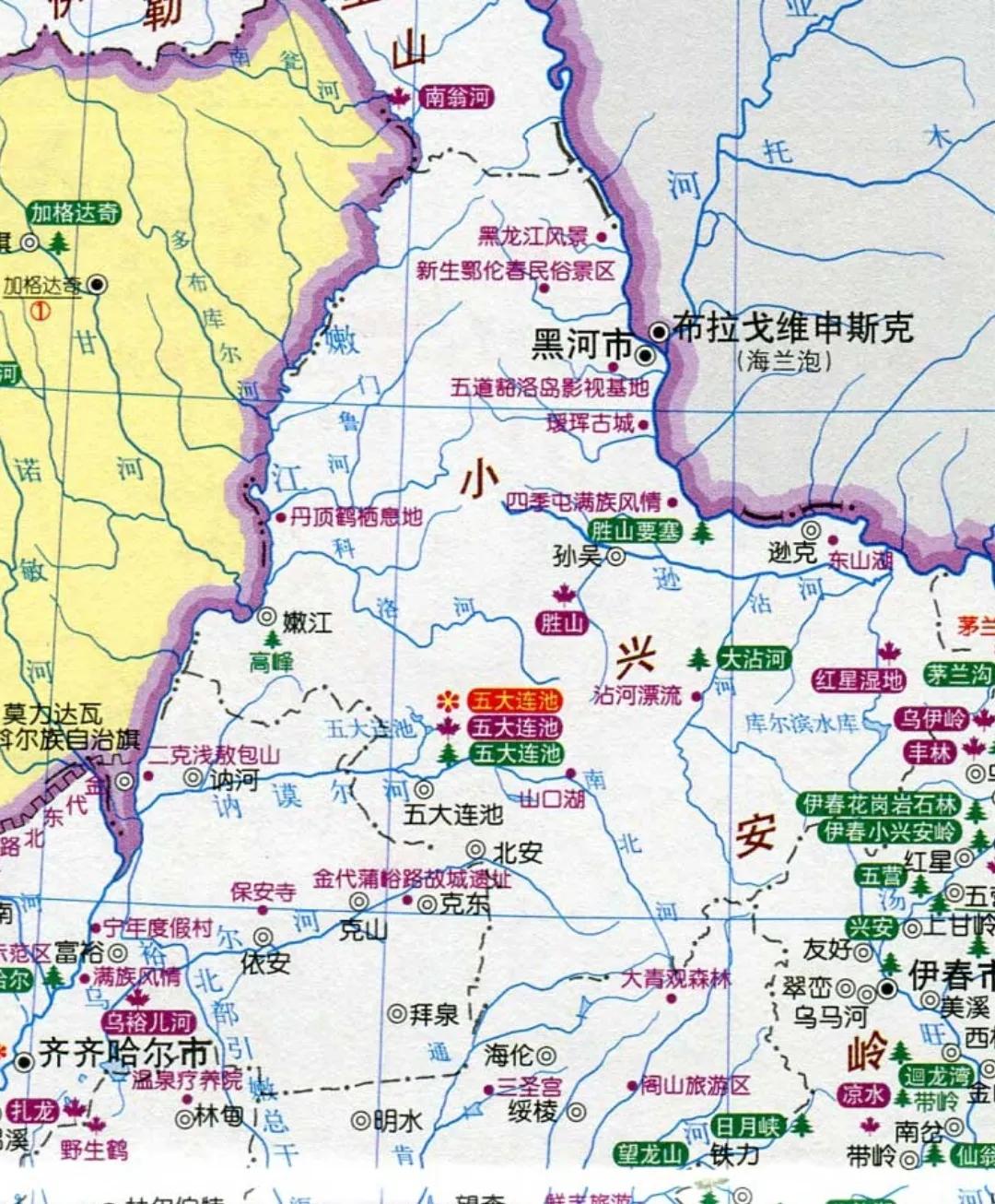 中国旅游地图揽胜—黑龙江黑河