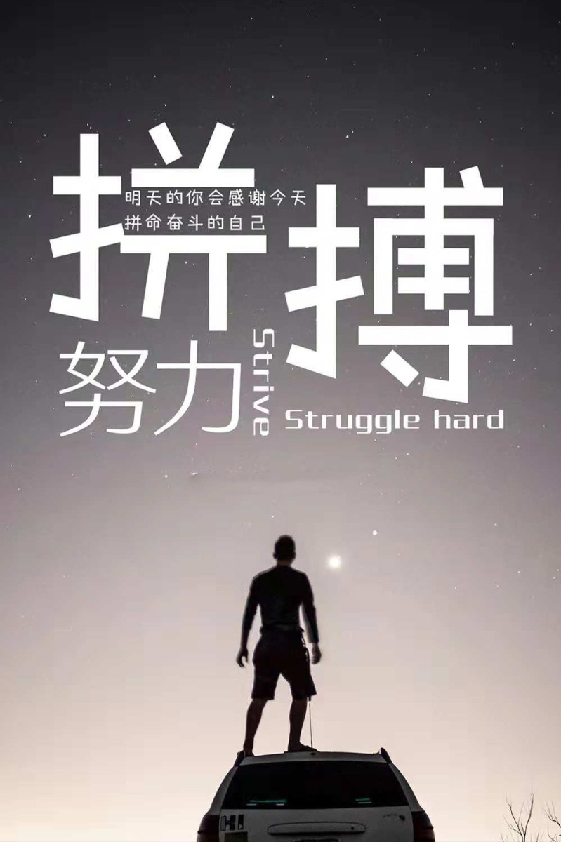 一定要全力以赴,奋不顾身所有的收获,不只是踮踮脚尖那么简单,真正