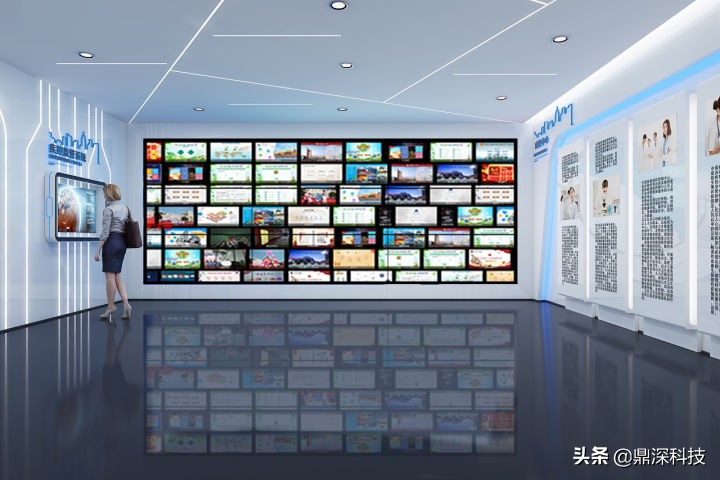 多点触控墙 互动展示魔墙 图片互动墙软件