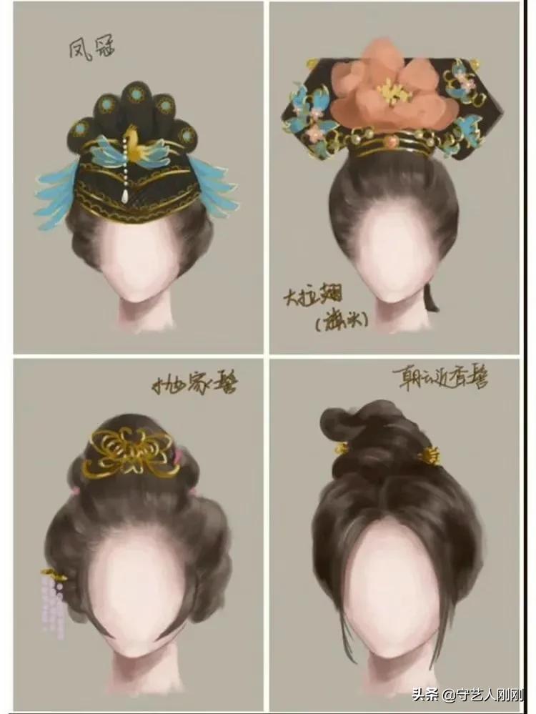 古代發髻怎么梳（古風發髻合集，參考如下，記得收藏哦）