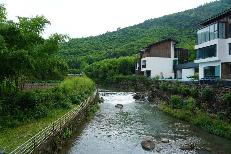 寻山中一隅宁谧,伴竹林溪涧而居