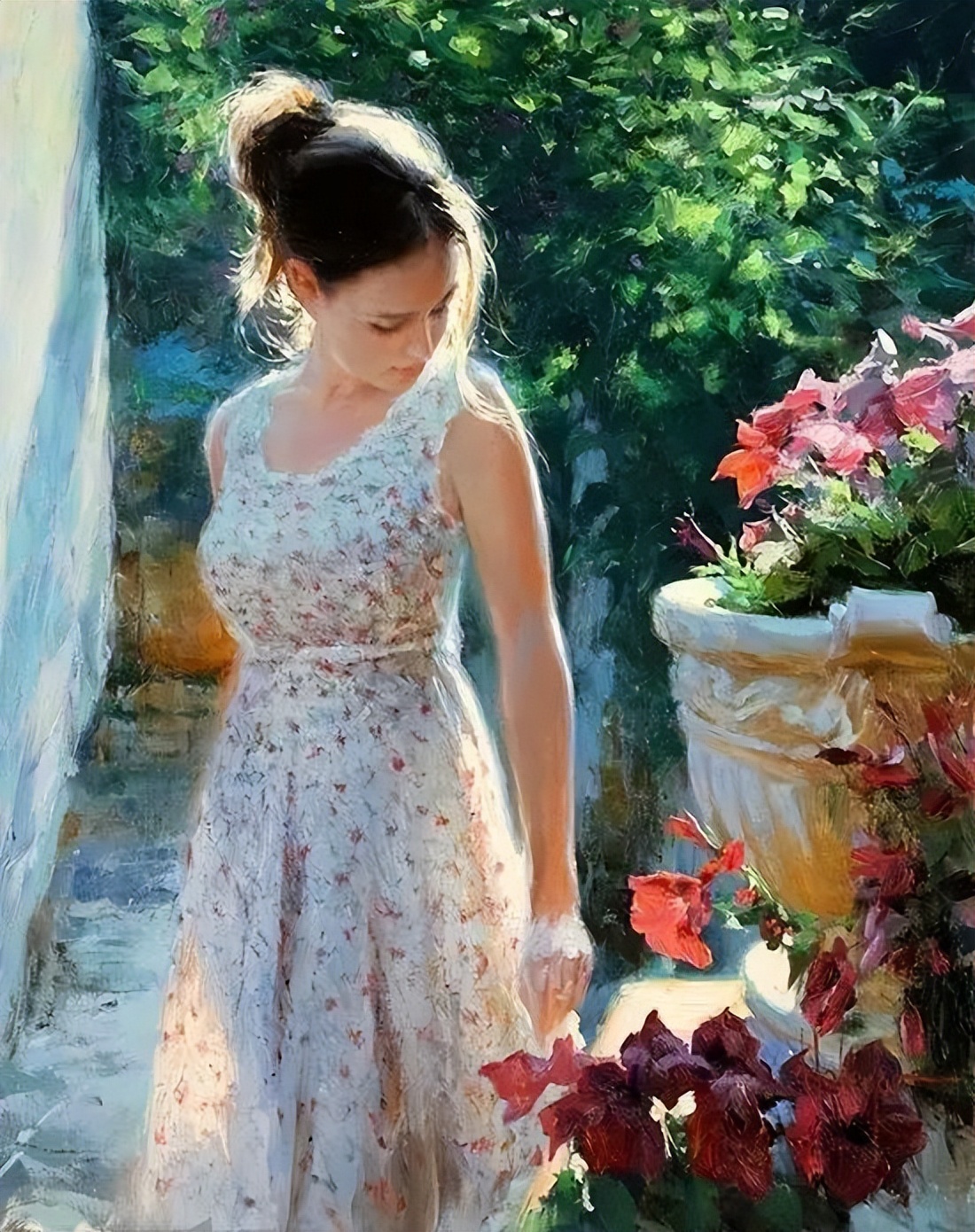 人物油画(女),性感女神,唯美浪漫