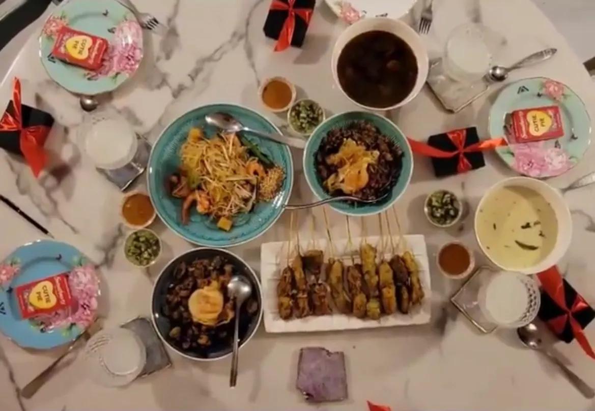 陈茵媺晒在家过情人节，仪式感满满，获“4位情人”送花备受宠溺