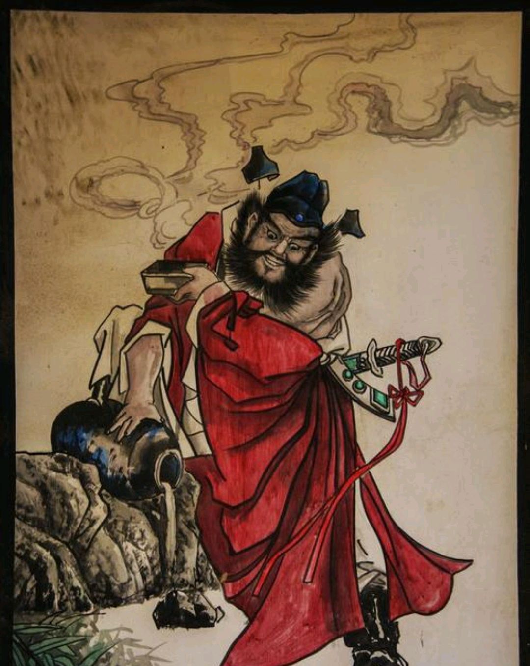 钟馗像辟邪图片高清天师钟馗画像镇宅