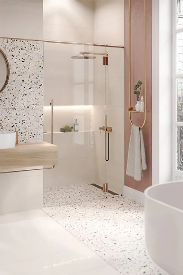 73新型水磨石的应用76墙面很多人家里会选择在厨房餐厅的墙面用