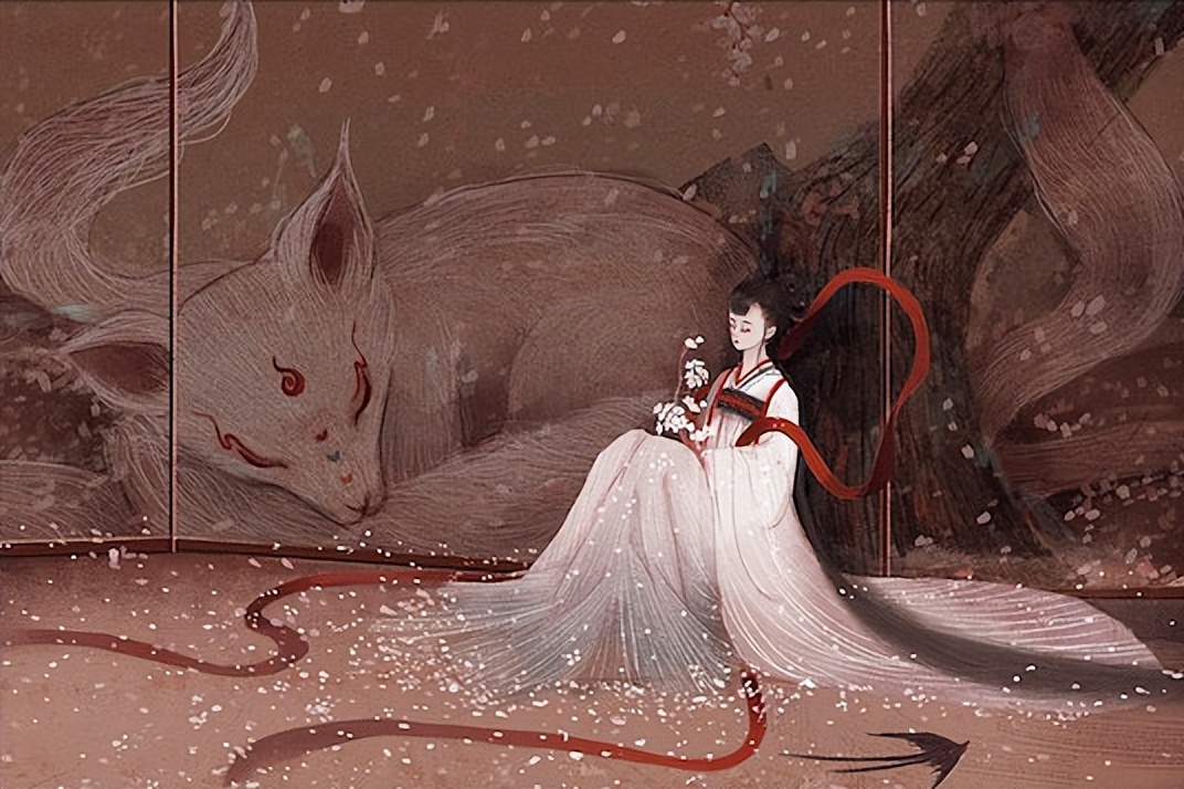 插画师 | 舍溪世间最美,除却月光,便是星辰.