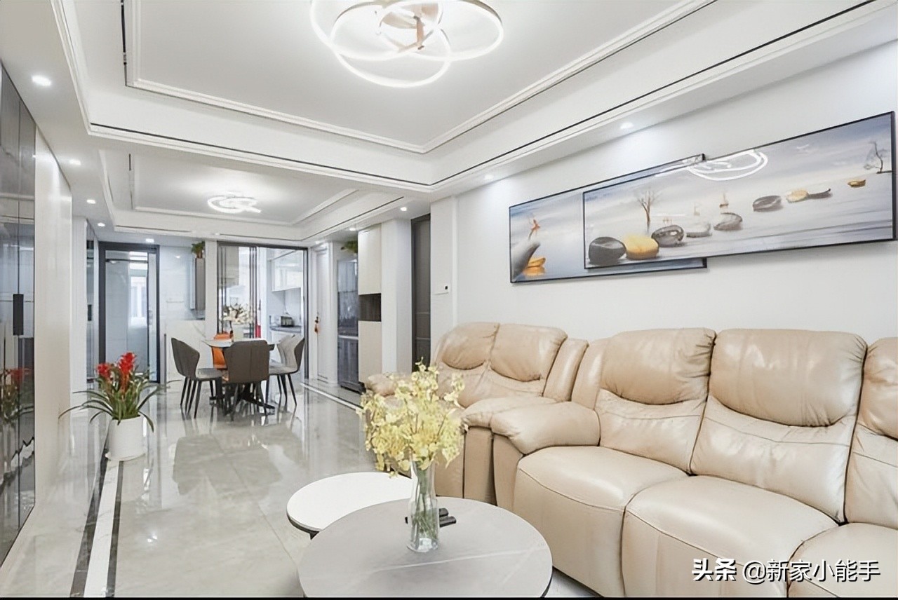 115平一家四口新房，装修现代简约风格，全屋实用与美观性并存