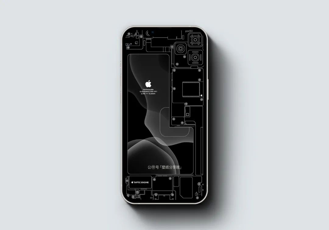 iphone 13系列拆解手机壁纸矢量绘制版个性壁纸