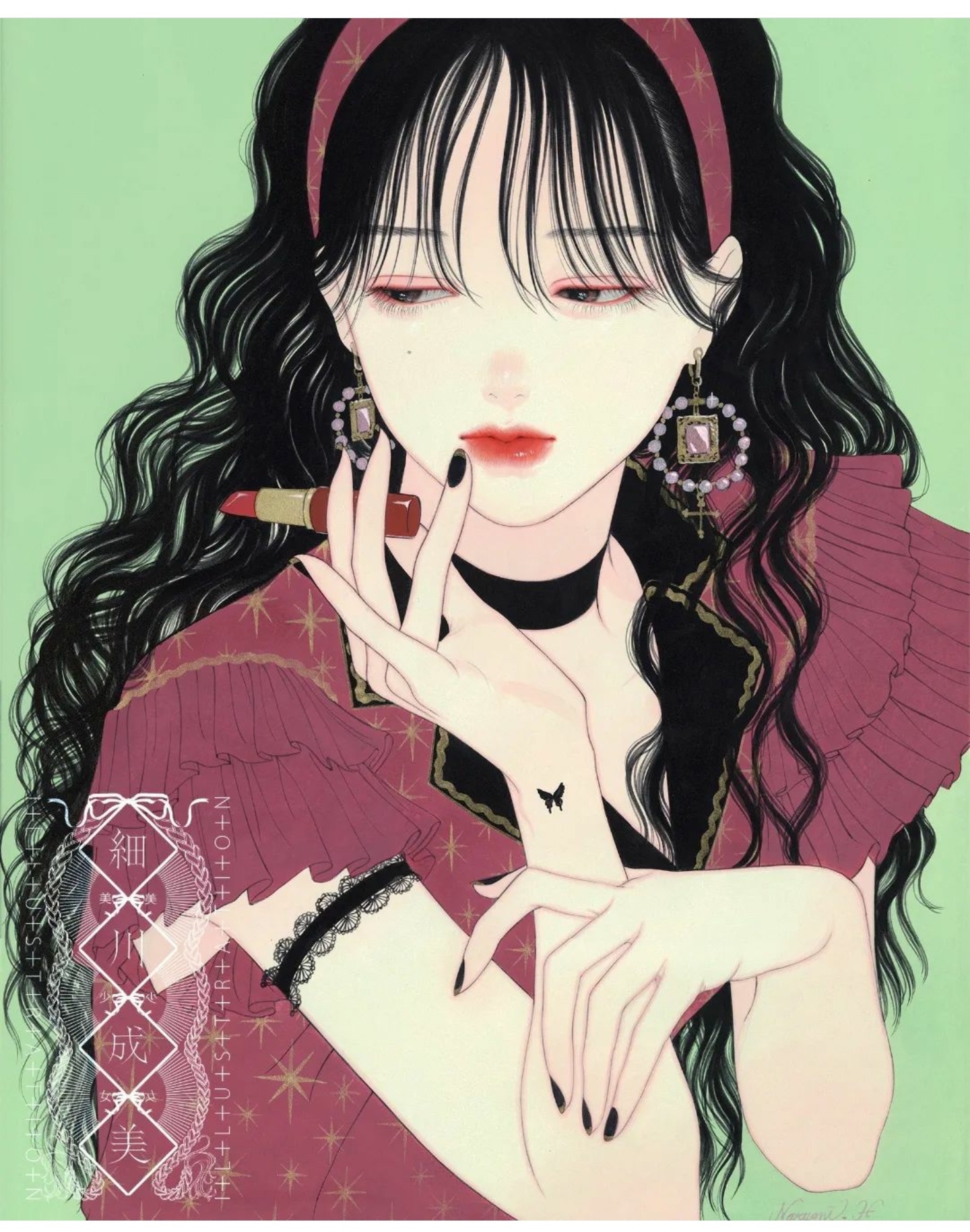 画师narumi hosokawa唯美少女绘画作品(图)