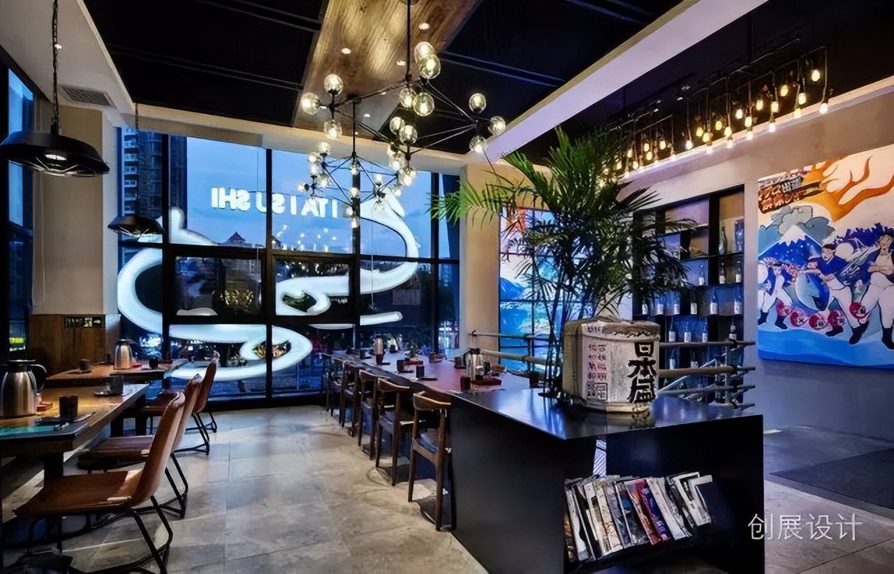 网红日式料理寿司店设计案例，东莞板井寿司，by创展空间设计