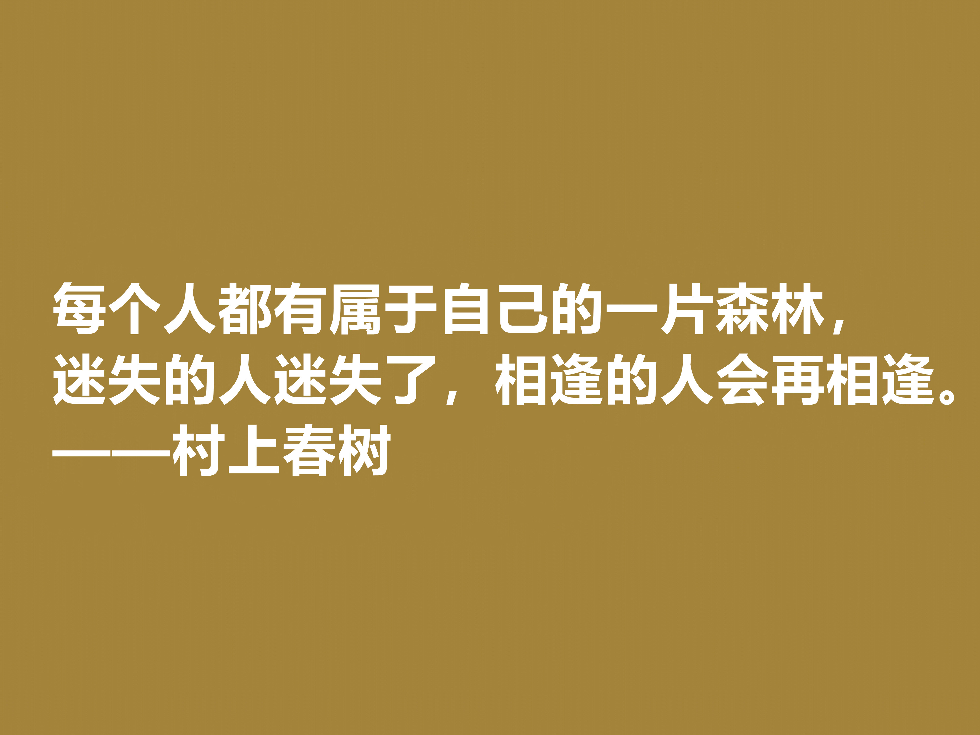 名人名言感悟100句(你喜欢作家村上春树吗?