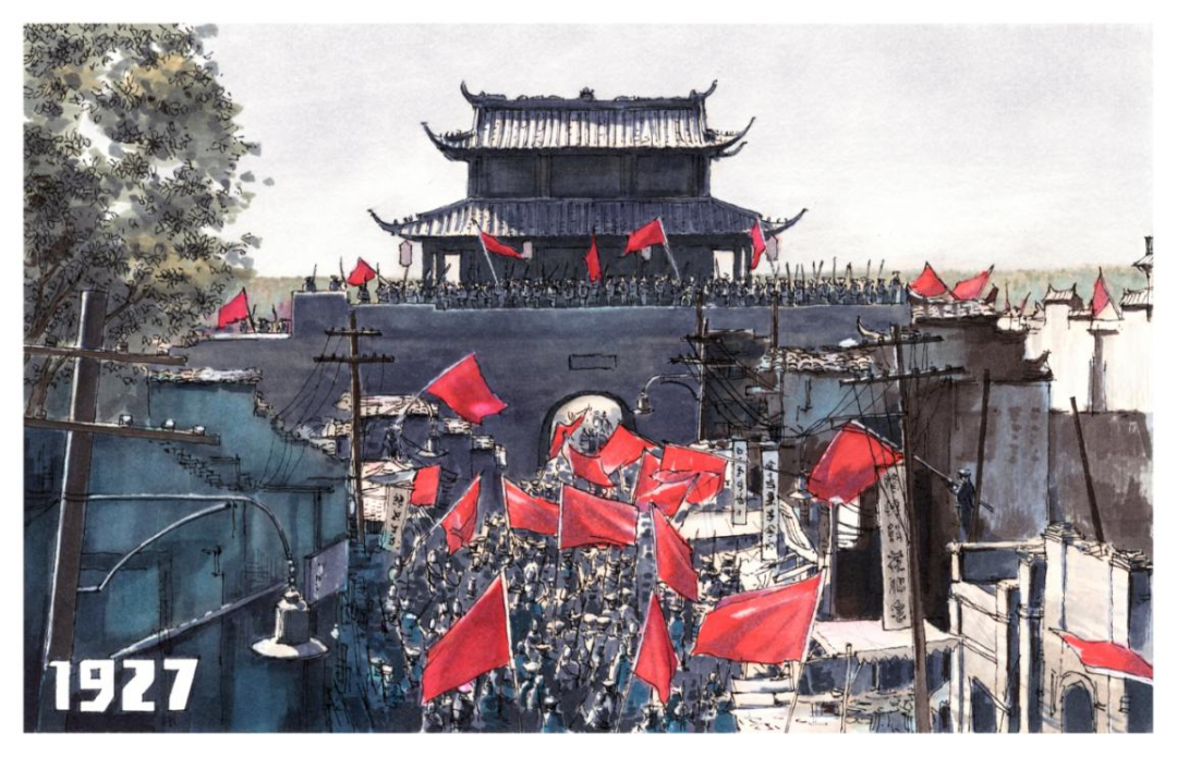 2021奥运会冠军怎么画（手绘建党百年 - 千秋伟业 风华正茂）