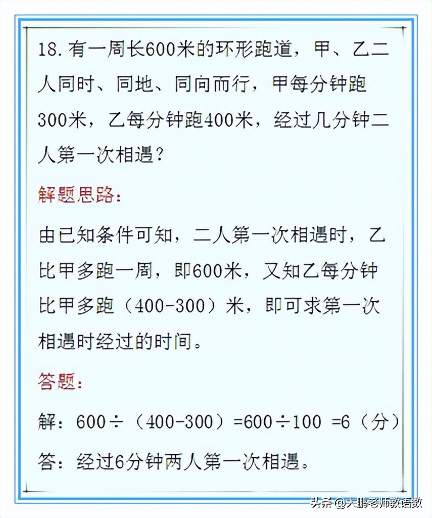 2022小学数学重点题型,小学数学经典题型30例(图18)