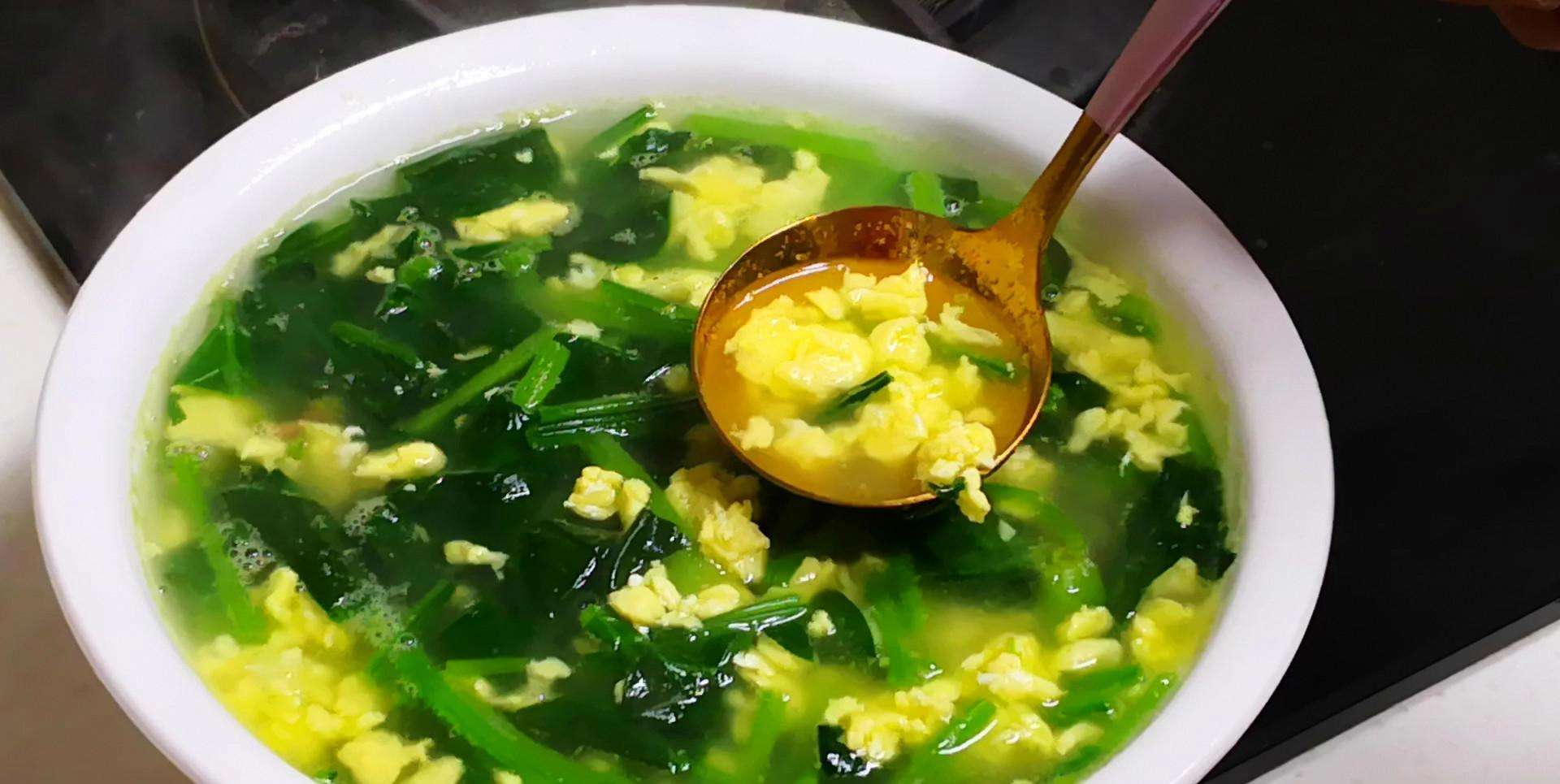 菠菜鸡蛋汤的做法