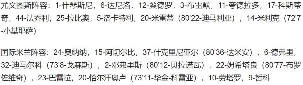 2022世界杯预选赛中场进球(意甲-尤文2-0国米取得四连胜升至第5 拉比奥进球 法乔利连场破门)