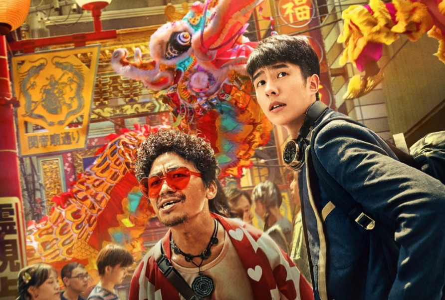 王宝强带儿女幸福学滑雪后，又叫上刘昊然，男神没刮胡子头发塌塌