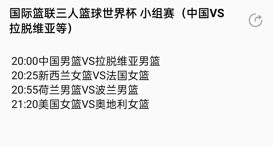 中国男球世界杯直播(CCTV5今日直播：三对三篮球世界杯-男子小组赛(中国-拉脱维亚)等)