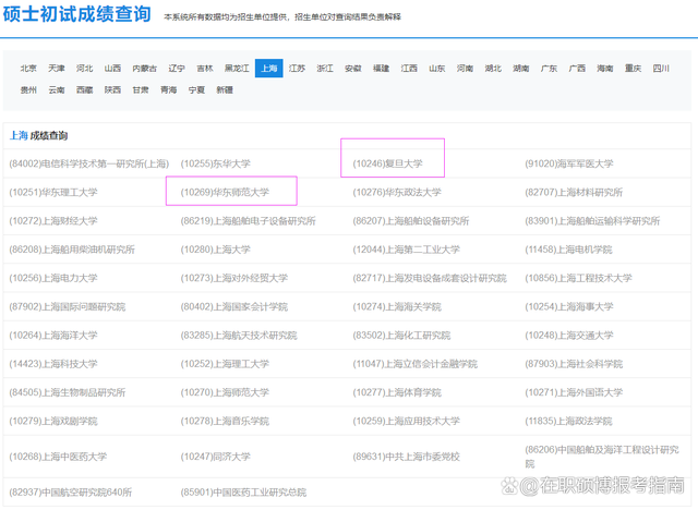 注意！研招网考研成绩查询界面已更新