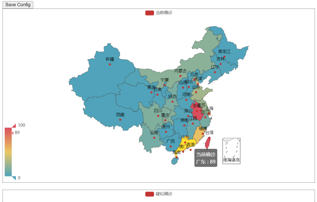 Py<a href='/map/echarts/' style='color:#000;font-size:inherit;'>echarts</a>作图部分省市有数据显示，其他的省份都没有显示？