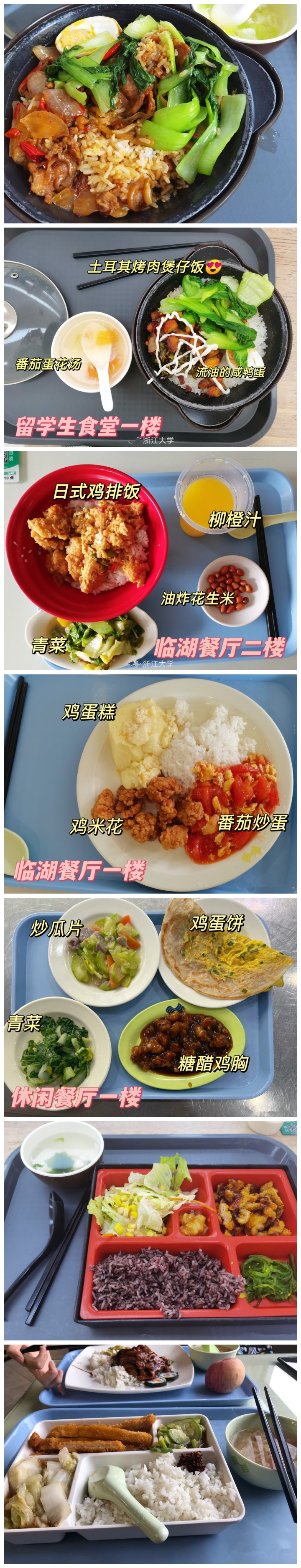 浙江大学的伙食有多好？食堂都是“学霸”级别！想不胖都难