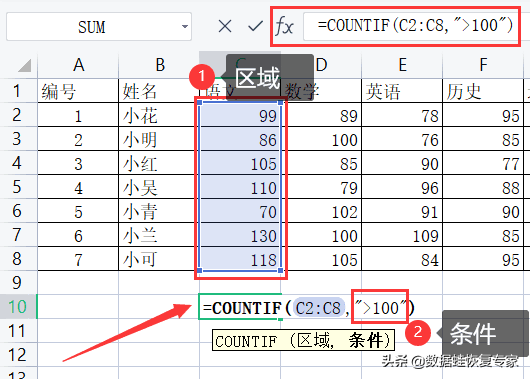 countif函数怎么用？countif函数的使用方法