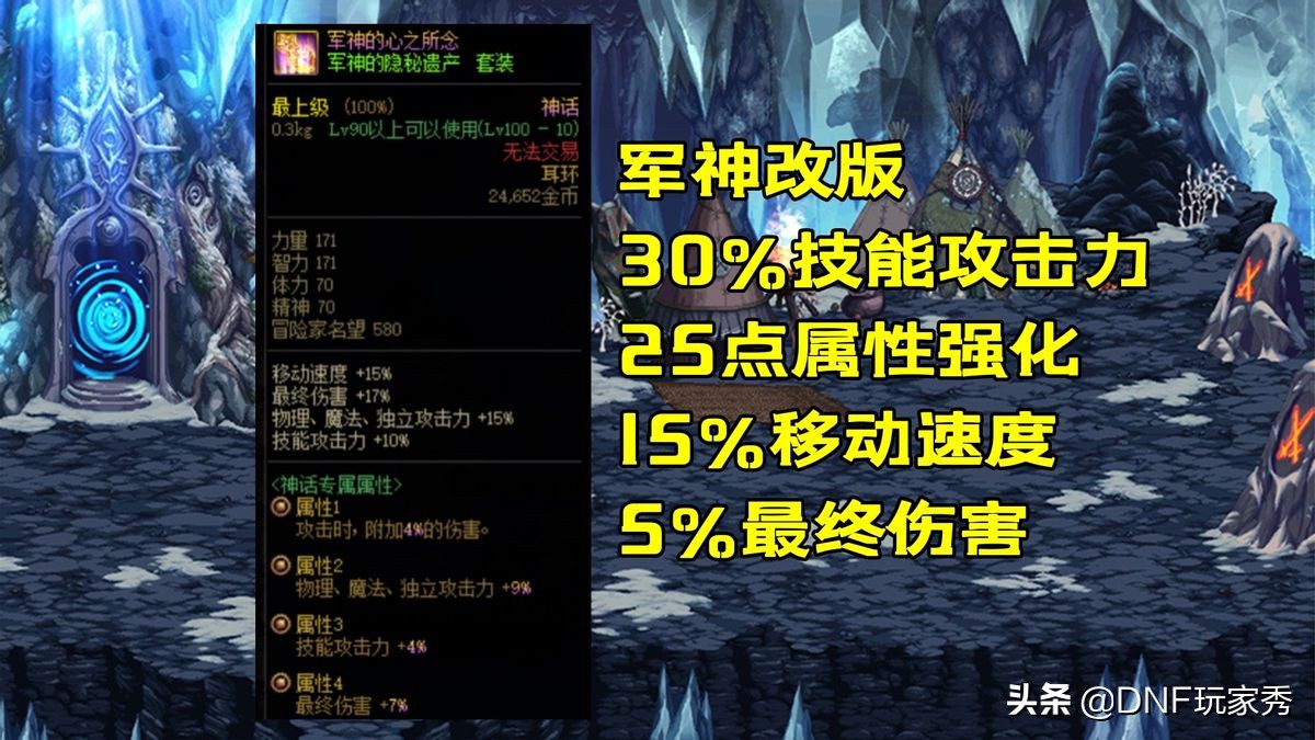 DNF：神话装备改版，上调为105级，名望值高达1900