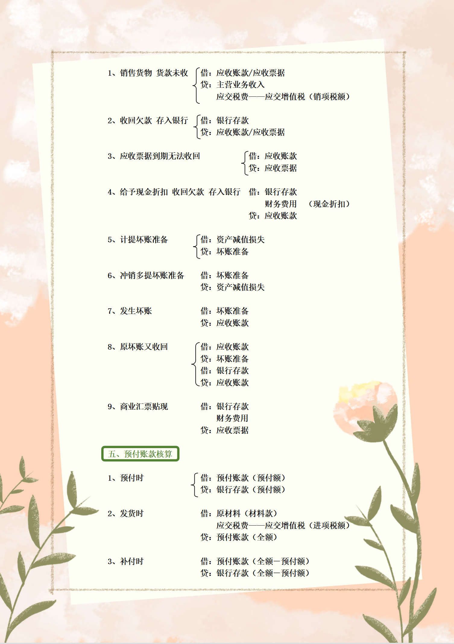 “鬼才”会计王姐，把330个会计分录分类汇总，真的是好记又好用