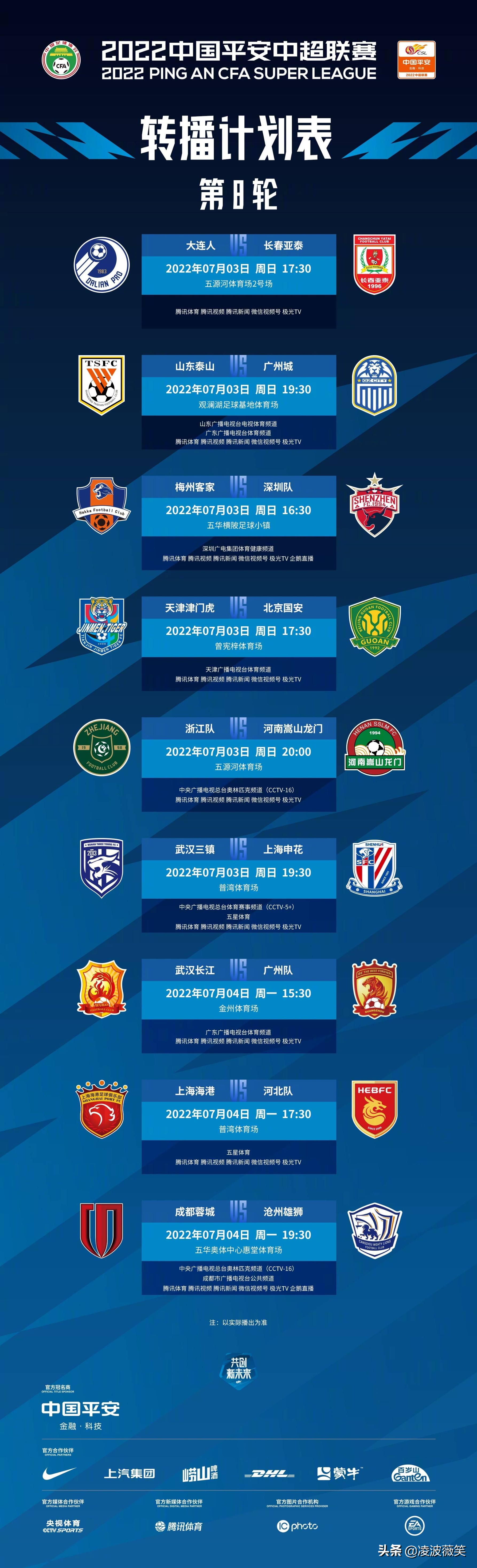 申花的中超比赛哪里转播（中超第8轮：CCTV5+播武汉三镇与上海申花榜首大战，8场有电视直播）-华海博客